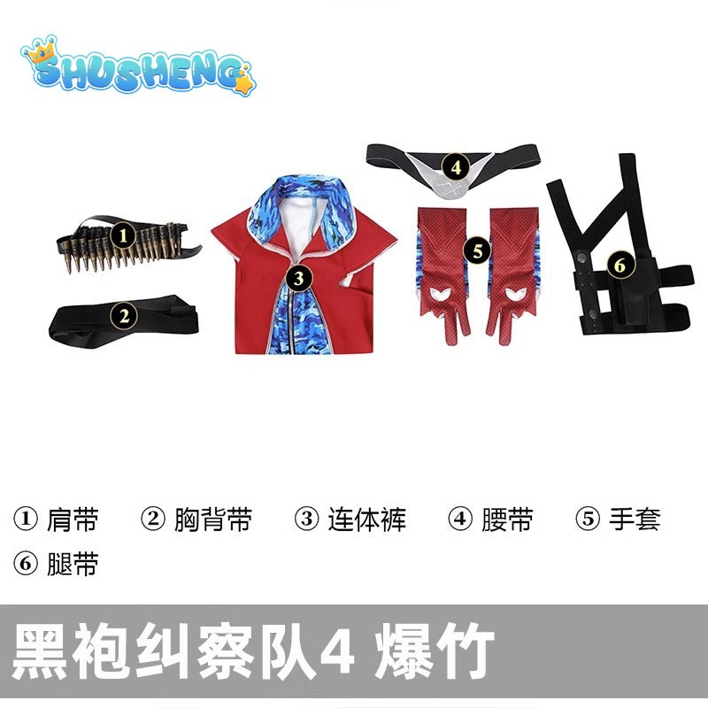 Carnival Halloween The Boys Season 4 Firecracker Cosplay Costume New Heroine Bullets Outfit Battle Jumpsuit With Props