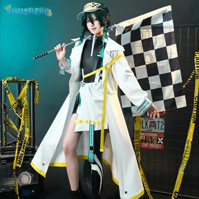 Game Genshin Impact Barbatos cosplay costume Hat windbreaker jumpsuit accessories prop set Halloween fashion men women uniform
