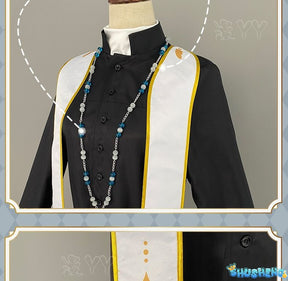 Anime VTuber Kanae nijisanji Uniform Any Size Cosplay Costume Priest Costume With Necklace