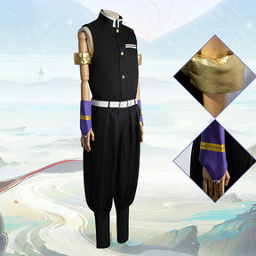 Halloween Demon Slayer c Japanese Anime os Demon Slayer Team Uniform Sound Pillar Yuuzou Tengen cosplay Clothing