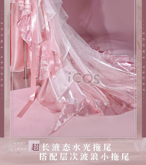 Sword Art Online Yuuki Asuna Cosplay Costume Rose Wedding Dress Uniform Halloween Carnival Party Christmas Play Role Clothing