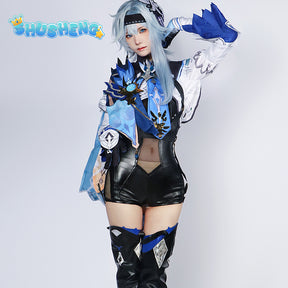 Genshin Impact Eula Cosplay Costume Adult Carnival Uniform Anime Halloween Costumes Women Game