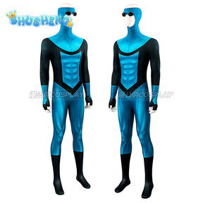 Mark Grayson Cosplay Jumpsuits Costume Cartoon Invincible Roleplay Outfits Male Superhero Disguise Bodysuit Halloween Party Suit