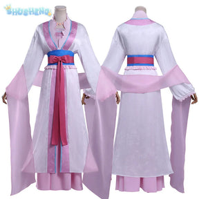 New Anime The Apothecary Diaries Consort Rishu Cosplay Rishu Hime Costume Women Sweet Chinese Hanfu Dress Halloween Uniform Set