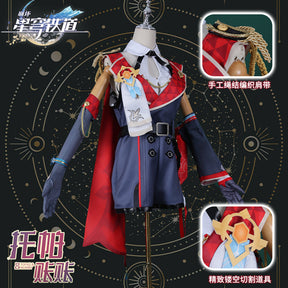 Topaz Cosplay Costume Honkai Star Rail Dress Headwear Full Set Outfits Carnival Party Gifts