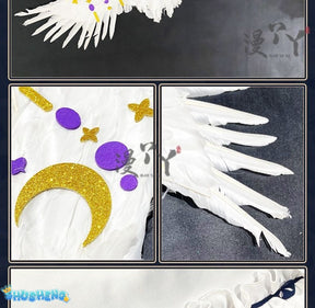 Blue Archive cosplay Misono Mika Cosplay Costumes  Princess Girl Wedding Satin Dress Shawl Headwear Suit Costume