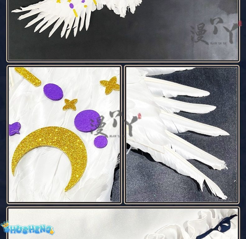 Blue Archive cosplay Misono Mika Cosplay Costumes  Princess Girl Wedding Satin Dress Shawl Headwear Suit Costume
