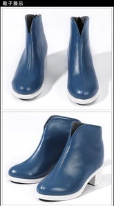 Shusheng-R Dispatch Blonde Blazer Cosplay Costume Superhero 3D Jumpsuit Shoes Sexy Women Zentai Female Halloween Party Bodysuit