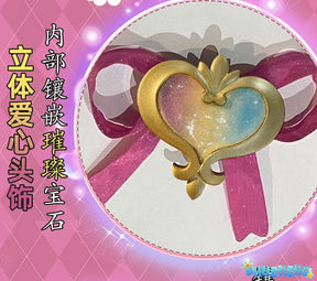 Hoshimiya Ichigo Cosplay Anime Aikatsu!Costume Sweet Lolita with Wings for Hallowmas Christmas Role Play Women