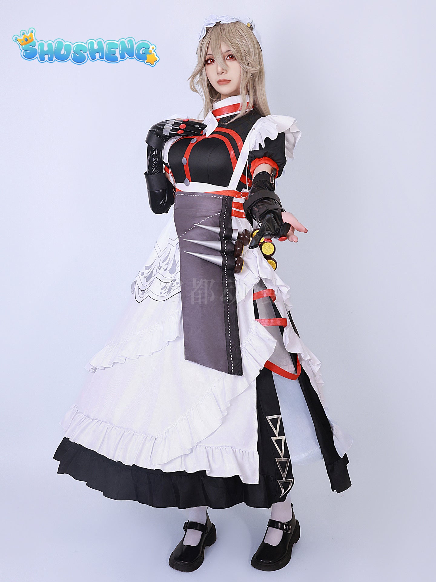 Alexandrina Sebastiane Rina Cosplay Costume Dress Zenless Zone Zero Maid Uniform Victoria Housekeeping Halloween Party Women