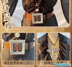 Game Identity Ⅴ Norton Campbell Prospector Cosplay Costume Hat glasse jewelr props Halloween party handsome uniform complete set