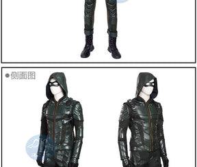 The Arrow Season 5 Green Arrow Cosplay Costume Oliver Quee Outfit Halloween Costumes