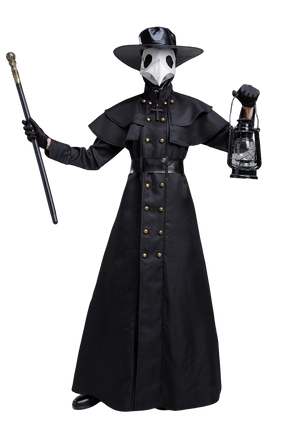 Plague Doctor Cosplay Dress Set Halloween Cosplay Costume Medieval Punk Birdman Masquerade Party Costume Props Female