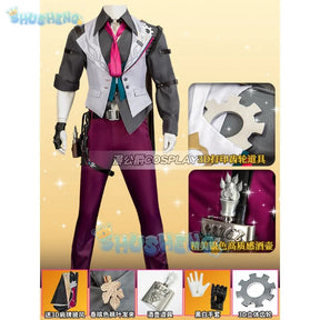 Gallagher Cosplay Game Honkai: Star Rail Costume Fashion Handsome Uniform Suit Halloween Carnival Party Outfit Men XS-3XL