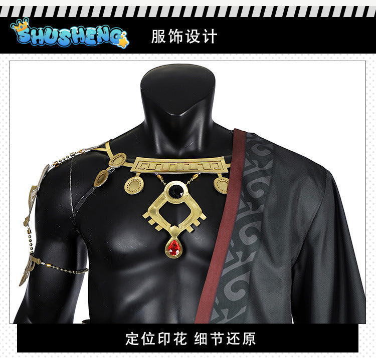 New Game Ganondorf Tears of the Kingdom Cosplay Costume Character Uniform Halloween Carnival Costume Complete Set Men Suit