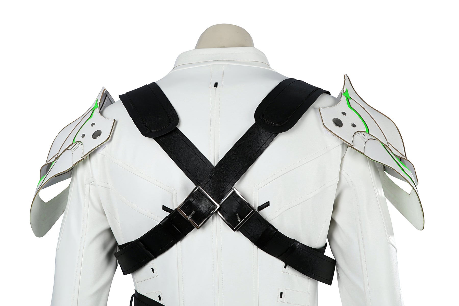 FF7 Sephiroth Cosplay Costume Long Leather Coat and Accessories Outfit Full Set and Individual Items Are Sold