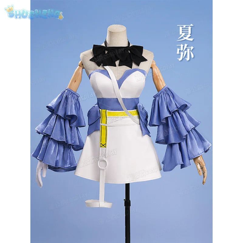 Dragon King The Gate to Cassell Jörmungandr Cosplay Xia Mi Costume Halloween party sweet dress props wig accessories Woman set