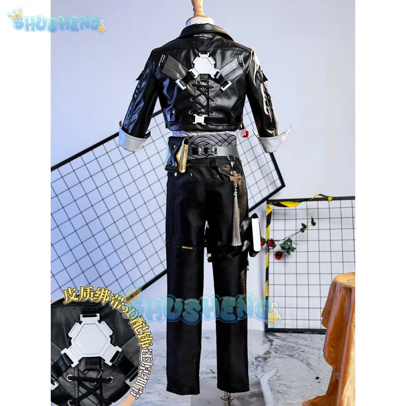 Wuthering Waves Rover Cosplay Costume Wig Male Uniform Main Character Resonator Necklace Halloween Party Women Men Props