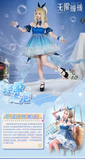 Infinity Nikki Cosplay Costume Light Bubble Uniform Halloween Carnival Party Christmas Play Role Clothes Clothing for Women
