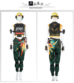 Shusheng Valorant Raze Cosplay Costume Uniform Halloween Carnival Party Christmas Play Role Clothes Clothing for Women