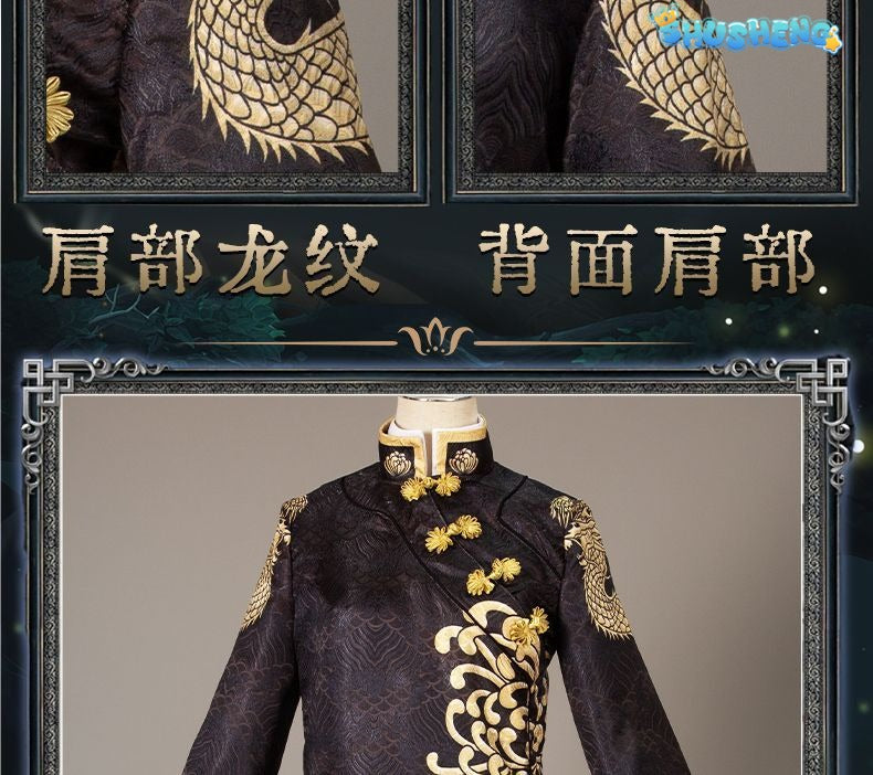 Game Identity V Cosplay White/Black Guard Cosplay Costume Chinese Wu Chang Uniform Party Role Play Clothing for Women Man