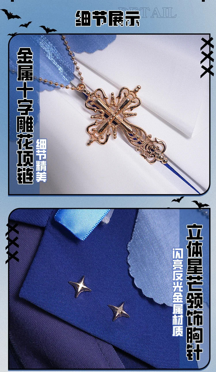 Vtuber Higashi Yukihasu Cosplay Costume Uniform Halloween Carnival Party Christmas Play Role Clothes Clothing for Women