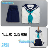 Noko Shikanoko Cosplay Costume Anime My Deer Friend Nokotan JK Sailor Skirt School Uniform Halloween Women