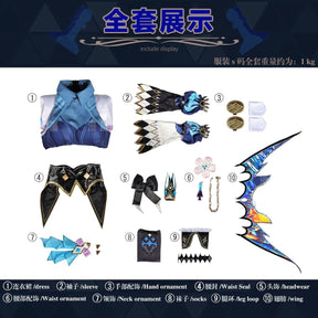 Honkai Star Rail Cerydra Cosplay Costume Wig Dress Cerydra Uniform Amphoreus Scepter Crown Props Halloween For Girls Carnival
