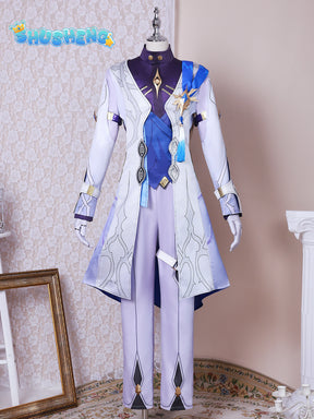 Sunday Cosplay Costume Game Honkai Star Rail Mr. Sunday Cosplay Costume Uniform Outfits Wig Shoes Prop Anime Role Play Suits