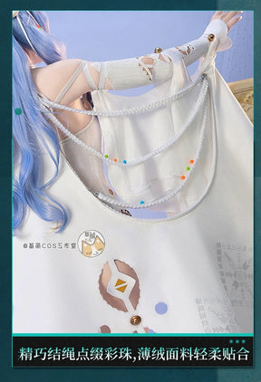 Shusheng reverse: 1999 cos 37 Cosplay costume uniform 37 white swimsuit dress Halloween Carnival party for women