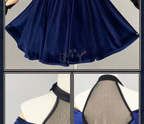 Anime Alien Stage Cosplay Mizi Cosplay Costume Wig Halloween Anime Clothes Game Outfits Stage Black Gorgeous Dress Women