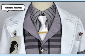 Identity V Gatto Cosplay Aesop Carl Embalmer Men's Costume Beautiful Suit Uniform Role Play Outfit for Halloween Party