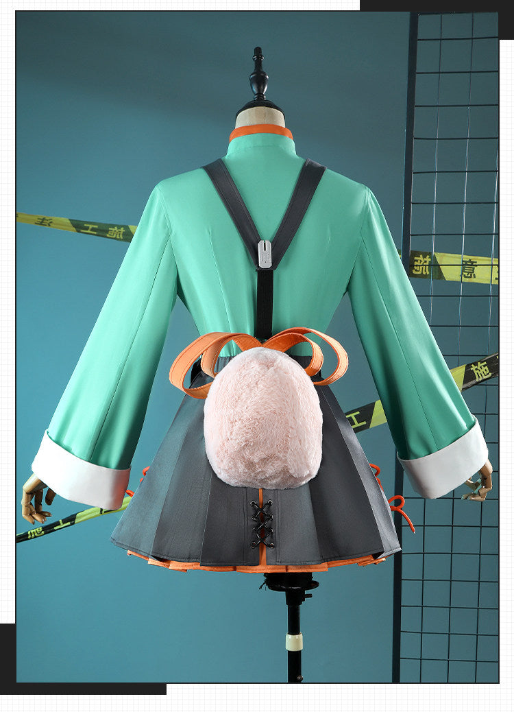 Shusheng-R Zenless Zone Zero Zhao Cosplay Costume Halloween Party Uniform Accessories Props Shoes Gloves Tail Complete Set