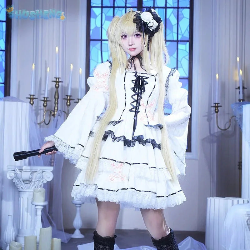 Tsukiyomi Utau Anime Shugo Chara Cosplay Costume Halloween Carnival Sweet Gothic Dress Wig Women Lolita Prop Accessories Uniform
