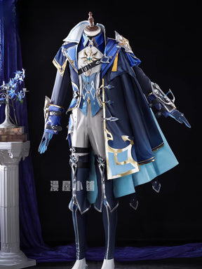 Lohen cosplay Game Cosplay Series:Genshin Impact Knights of Favonius Lohen 3D mold props Cosplay Costume full set Shusheng