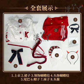 Game Identity V Vera Nair Miss K Cosplay Costume Lace Lolita Dress Women's Dress Anime Perfumer Role-play Wig Shoe Prop Suits