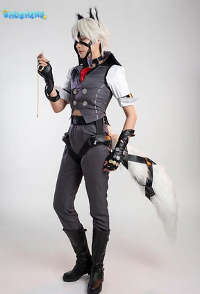 Zenless Zone Zero Von Lycaon Cosplay Costume Wig Game Uniform Tail Rings Victoria Housekeeping New Eridu Halloween for Women Men