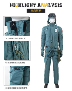 Mickey 17 Mickey Barnes Cosplay Costume Uniform Halloween Carnival Party Christmas Play Role Clothes Clothing for Men