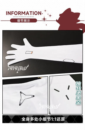 Game Azur Lane Admiral Nakhimov Cosplay Costume Women's sexy white tight fitting clothes tail props wig set Halloween uniform