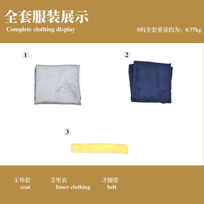 Katsura Kotarou Anime GINTAMA Cosplay Japanese Costume Blue Man Outfit Cos Halloween Party Show Cos Customized