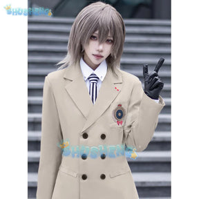 Persona 5 Goro Akechi Cosplay Costume School Uniform Suits Halloween Carnival Party Role Play Clothing Full Set for Adult Men