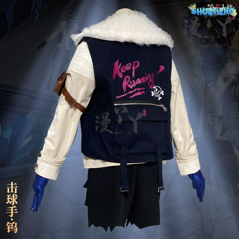 Batter Ganji Gupta Cosplay Costume Game Identity V Anime Roleplay Suit Prop Fancy Halloween Carnival Party Uniform