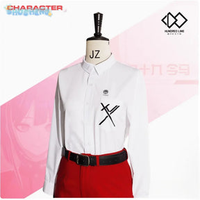 The Hundred Line -Last Defense Academy- Tsukumo Ima Cosplay Costume Shirt pants jacket belt set Halloween new men women uniform