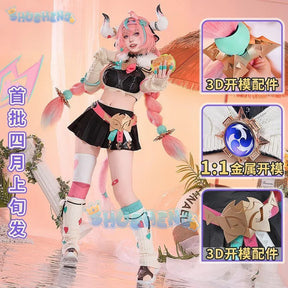 Shusheng-R Genshin Impact Varesa Wrestlers Cosplay Costume Uniform Halloween Carnival Party Christmas Play Role Clothes Clothing for Women