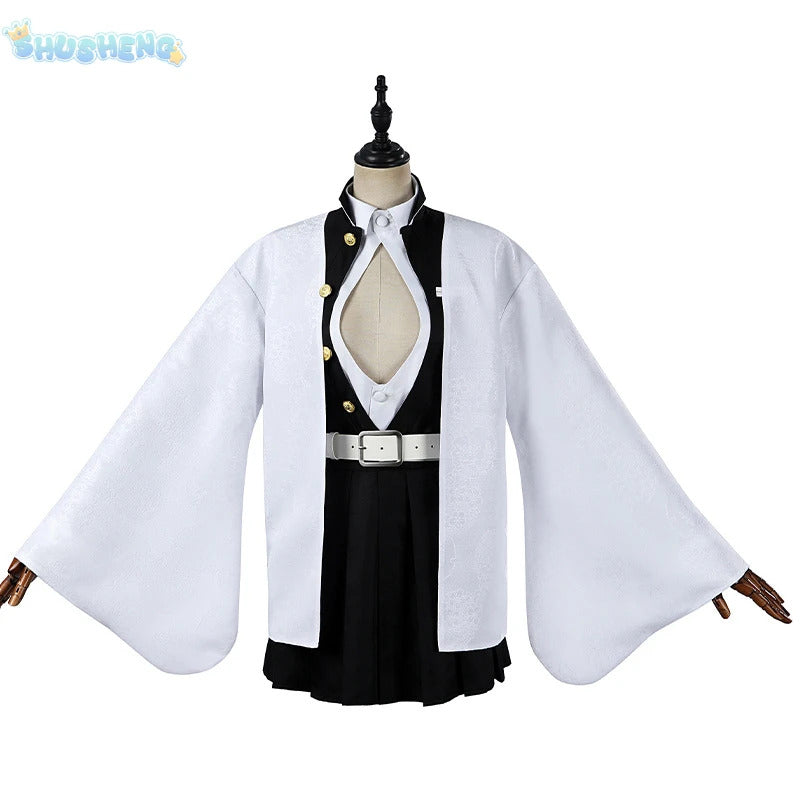 Anime Demon Slayer Kochou Kanae Tokitou Muichirou Kanroji Mitsuri Cosplay Costume Halloween Carnival man Woman Full Set uniform