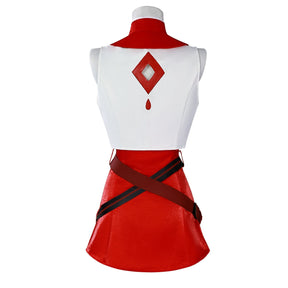 Yuezheng Ling V3 Cosplay Costume For Halloween Christmas Festival Vsinger Girl Singer Yuezheng Ling Role Play Red Dress