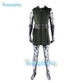 Doctor Doom Cosplay Costume Doom Vest Jumpsuit Helmet Outfit Halloween Carnival Party Christmas Play Role Clothes Clothing