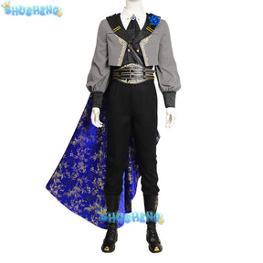 Sephiroth FF14 Game Final Fantasy Cosplay Blue Rose Thorn Night Costume Shoes Accessories props jackets Halloween Party Uniform