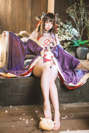 Shusheng-R Game Azur Lane IJN Kashino Kashino Sexy Kimono Cosplay Costume