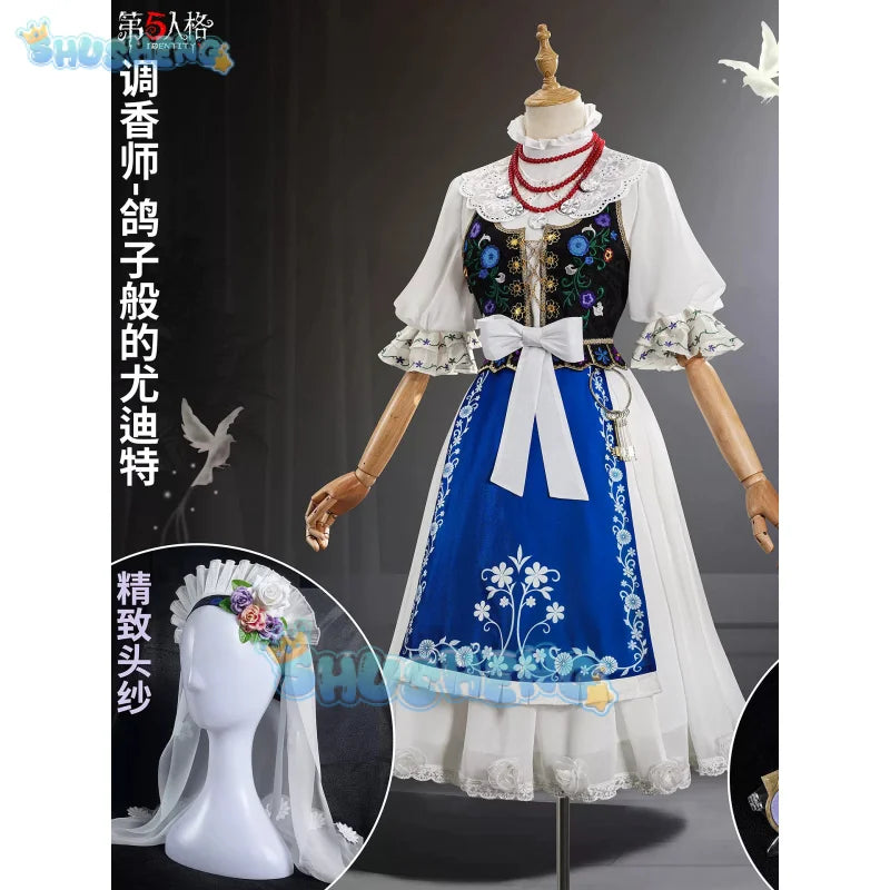 Identity V Vera Nair Perfumer Cosplay Costume Dress Uniform Game Suit Halloween Party Outfit Women's Role Play Clothing New